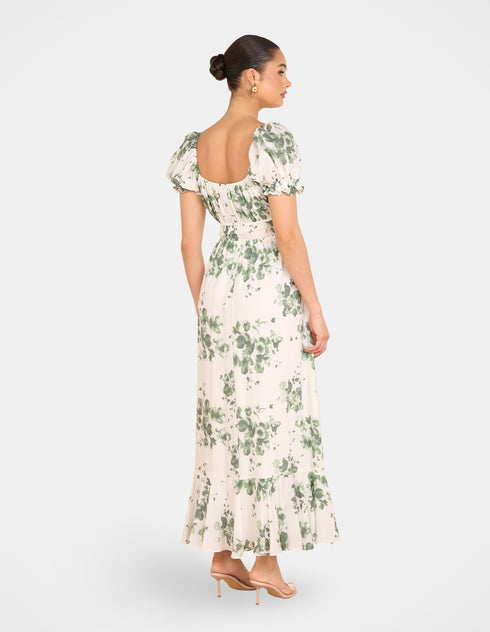 Xandie Puff Sleeve Maxi Dress